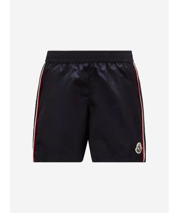 Moncler Enfant Boys Logo Swim Shorts in Navy Paris Déstockage Promo