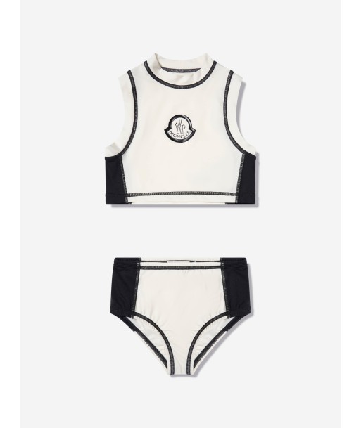 Moncler Enfant Girls Sun Protective Tankini in White français