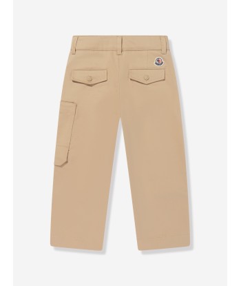 Moncler Enfant Boys Cargo Trousers in Beige Les magasins à Paris et en Île-de-France