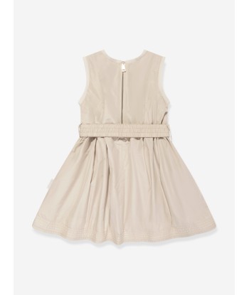 Moncler Enfant Girls Sleeveless Pocket Dress in Beige Jusqu'à 80% De Réduction