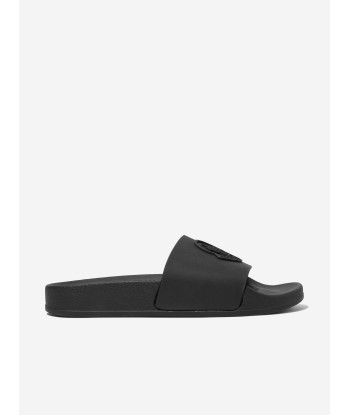 Moncler Enfant Kids Petit Basile Sliders in Black de technologie