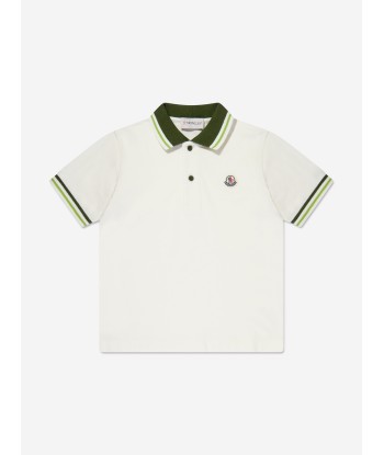 Moncler Enfant Boys Logo Polo Shirt in Green une grave pollution 