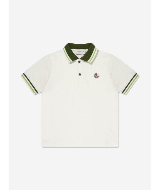 Moncler Enfant Boys Logo Polo Shirt in Green une grave pollution 