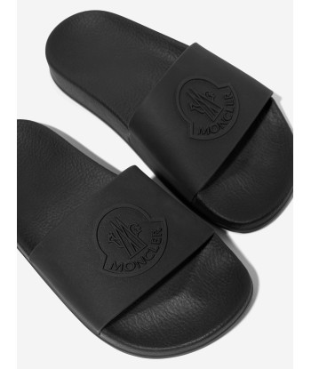 Moncler Enfant Kids Petit Basile Sliders in Black de technologie