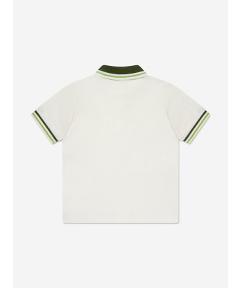 Moncler Enfant Boys Logo Polo Shirt in Green une grave pollution 