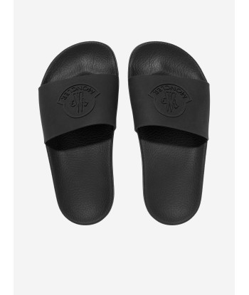 Moncler Enfant Kids Petit Basile Sliders in Black de technologie