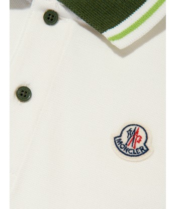 Moncler Enfant Boys Logo Polo Shirt in Green une grave pollution 