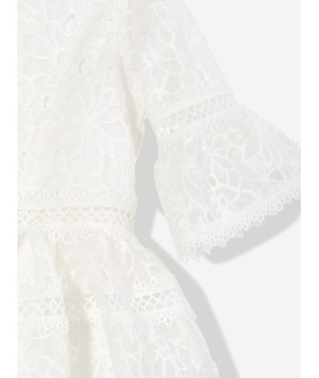 Marlo Girls Sadie Embroidered Maxi Dress in Ivory à prix réduit toute l'année