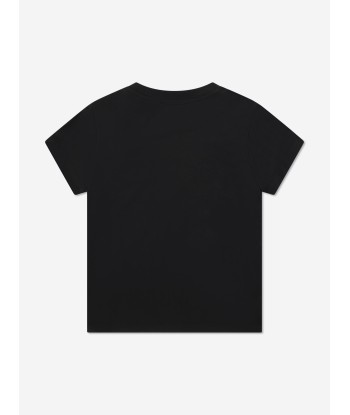 Moncler Enfant Boys Logo t-Shirt in Black les muscles