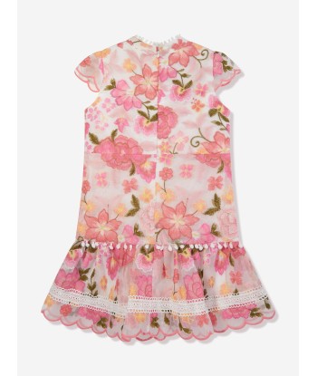 Marlo Girls Primrose Embroidered Dress in Multicolour ouvre sa boutique