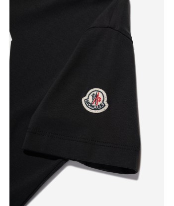 Moncler Enfant Boys Logo t-Shirt in Black les muscles