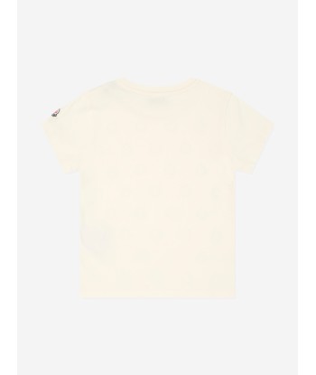 Moncler Enfant Girls Logo T-Shirt in Ivory Amélioration de cerveau avec