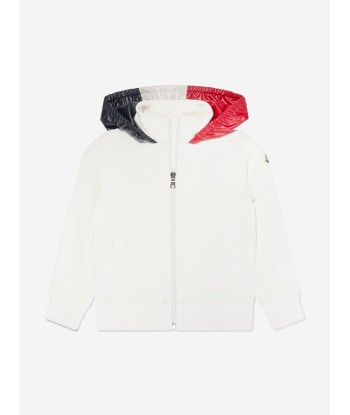 Moncler Enfant Boys Zip Up Top in White Par le système avancé 