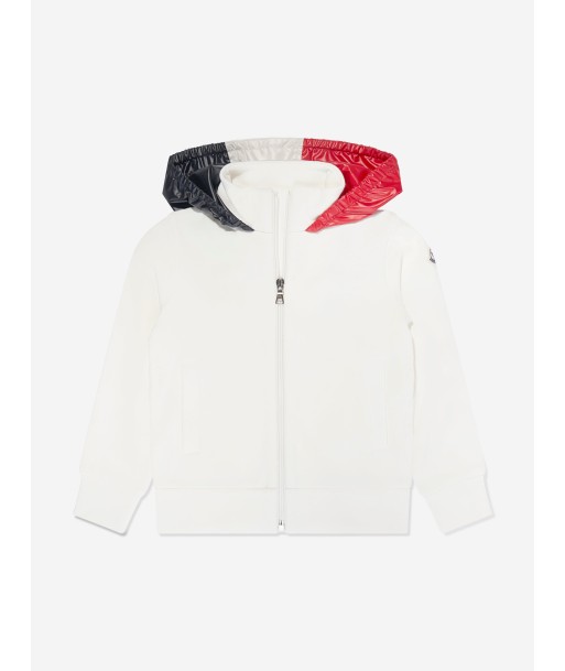 Moncler Enfant Boys Zip Up Top in White Par le système avancé 