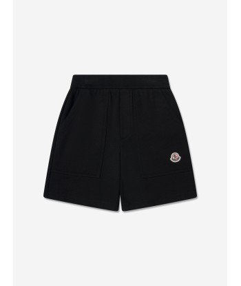 Moncler Enfant Boys Logo Shorts in Black Véritable concentré