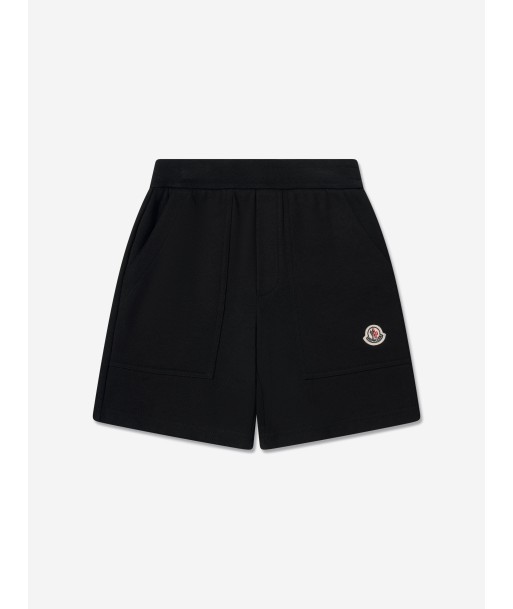 Moncler Enfant Boys Logo Shorts in Black Véritable concentré