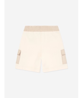 Moncler Enfant Girls Pocket Sweat Shorts in Ivory de l' environnement