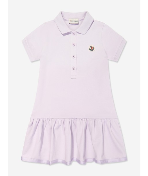 Moncler Enfant Girls Logo Polo Dress in Purple store