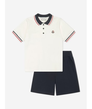 Moncler Enfant Boys Short Set in Grey des créatures d'habitude