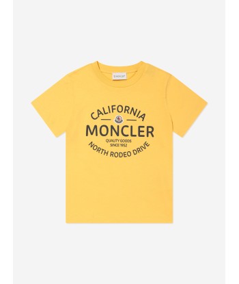 Moncler Enfant Boys Shorts Set in Yellow Découvrez la collection