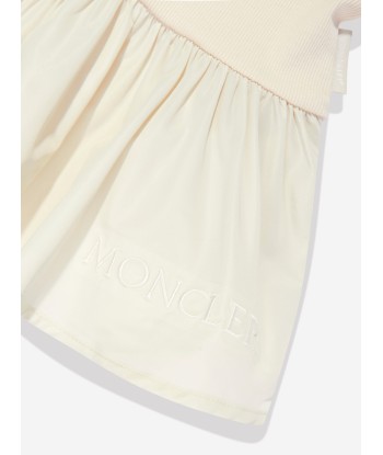 Moncler Enfant Girls Sleeveless Dress in Ivory sur le site 