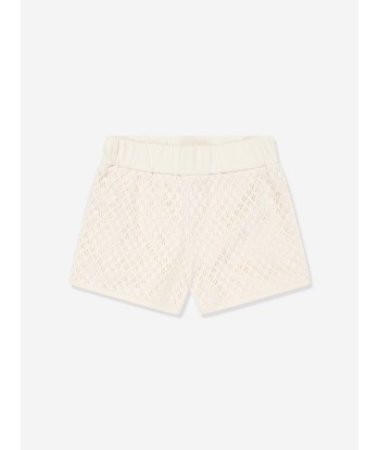 Moncler Enfant Girls Short Set in Ivory acheter en ligne