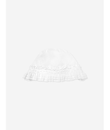 Sarah Louise Baby Girls Dress And Bonnet in Ivory les ligaments