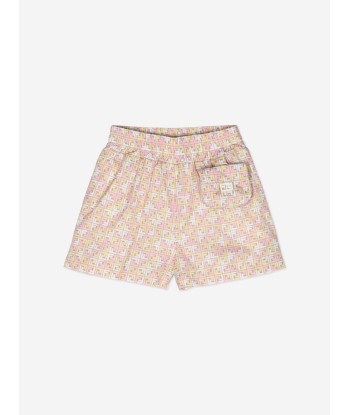 Fendi Girls Micro Logo Shorts in Beige meilleur choix