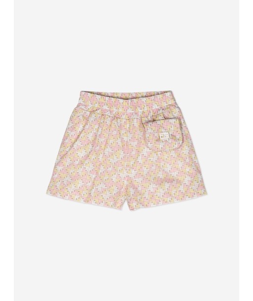 Fendi Girls Micro Logo Shorts in Beige meilleur choix