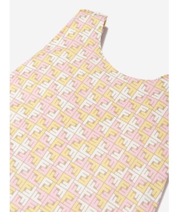 Fendi Girls Micro Logo Sleeveless Dress in Multicolour Comment ça marche