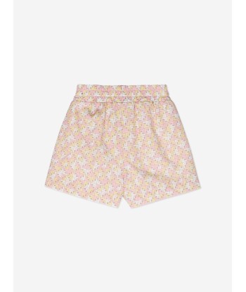 Fendi Girls Micro Logo Shorts in Beige meilleur choix