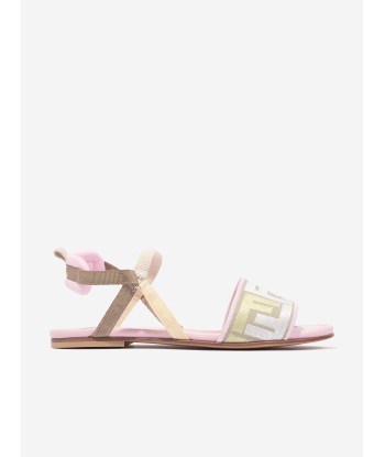 Fendi Girls FF Puzzle Sandals in Pink vente chaude votre 