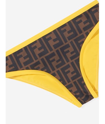 Fendi Girls FF Logo Bikini in Brown Paris Déstockage Promo