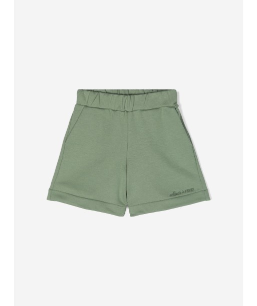 Fendi Boys Logo Shorts in Green vous aussi creer 