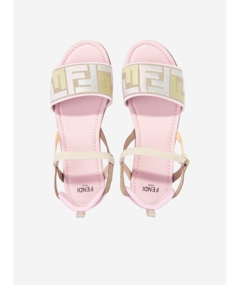 Fendi Girls FF Puzzle Sandals in Pink vente chaude votre 