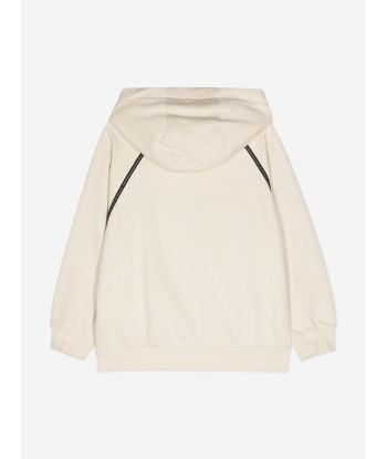 Fendi Boys Logo Zip Up Top in Beige shop