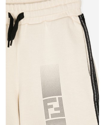 Fendi Boys Logo Bermuda Shorts in Beige Venez découvrir notre 