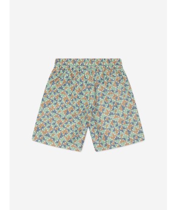 Fendi Boys Micro Print Swim Shorts in Multicolour Les êtres humains sont 