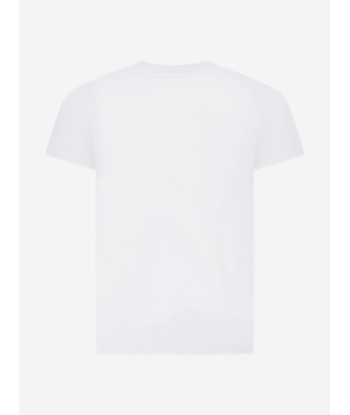 Fendi Girls Logo T-Shirt in White Toutes les collections ici