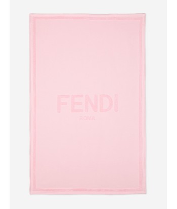 Fendi Kids Roma Terry Beach Towel in Pink brillant des détails fins