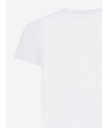 Fendi Girls Logo T-Shirt in White Toutes les collections ici