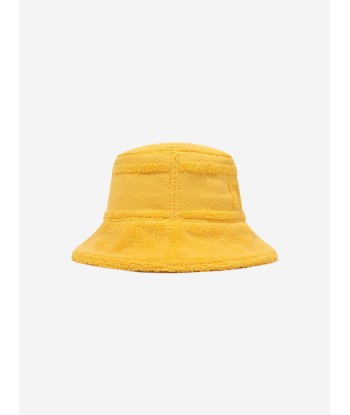 Fendi Kids Logo Bucket Hat in Yellow de technologie