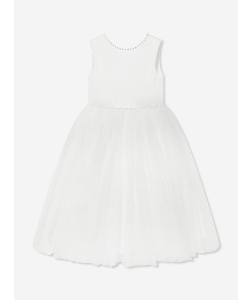 Sarah Louise Girls Ceremonial Ballerina Length Dress in Ivory est présent 