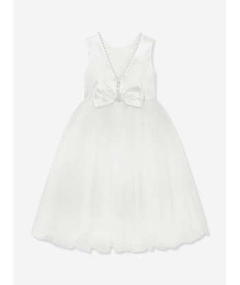 Sarah Louise Girls Ceremonial Ballerina Length Dress in Ivory est présent 