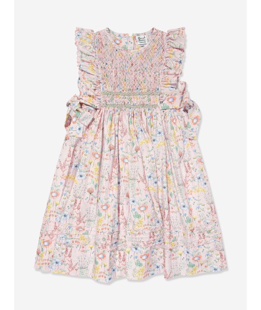 Sarah Louise Girls Embroidered Dress in Multicolour pas cheres