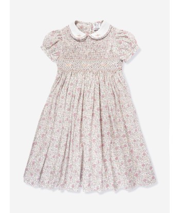 Sarah Louise Girls Floral Cotton Dress in Multicolour est présent 