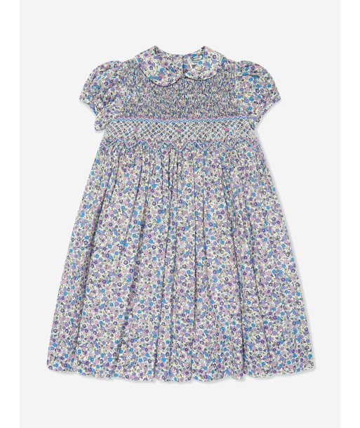 Sarah Louise Girls Cotton Flower Dress in Purple 50% de réduction en Octobre 2024