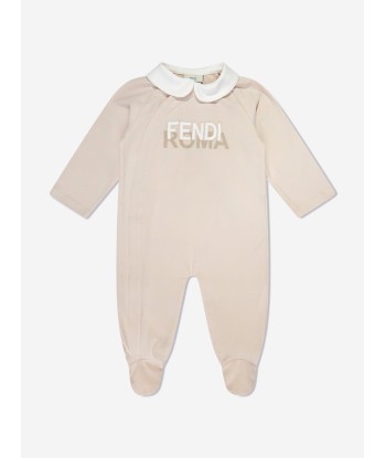 Fendi Baby 3 Piece Babygrow Gift Set in Beige En savoir plus