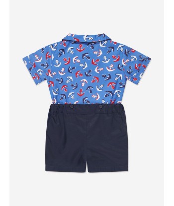 Rachel Riley Baby Boys Shirt And Shorts Set in Blue Comparez et commandez 