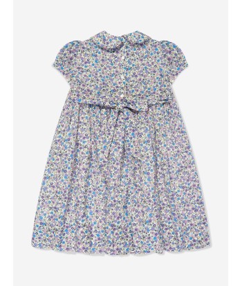 Sarah Louise Girls Cotton Flower Dress in Purple 50% de réduction en Octobre 2024